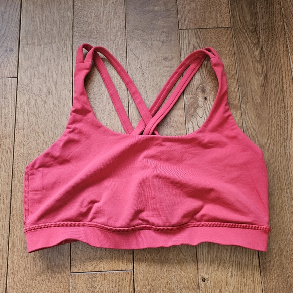 Lululemon Energy Bra - Red size 6 sports bra workout top - Picture 3 of 4